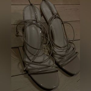 Cream Strappy Stilettos